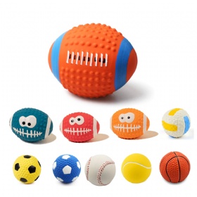 Popular Rubber Pet Small Squeaky Sports Toy Ball