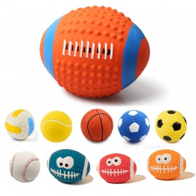 Popular Rubber Pet Large Squeaky Sports Toy Ball