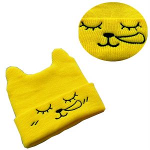 Baby kids cat Knitted  Beanies cap