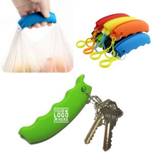 Silicone Shopping Bag Holder with Key Chain