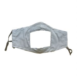 Washable Mouth Visible Protective Cotton Face Mask Lid window