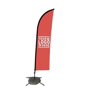 10ft Banner Flag With Metal Crossed Pedestal