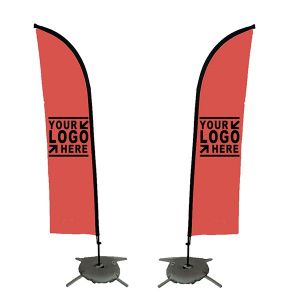 10ft Double Side Printed Banner Flag