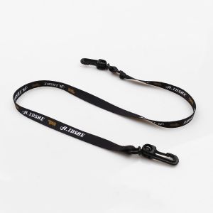 Flat Polyester Face Mask Lanyards Custom Event Lanyards