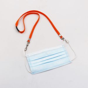 Face mask Custom Printing Detachable Neck Lanyard with hook