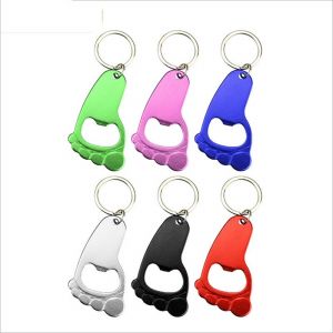 Metal Foot Shape Bottle Opener Special Shape Key Chain