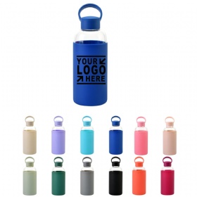 20 oz Sports Glass Bottle w/ Handle