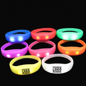 Silicone Flashing LED Bracelet