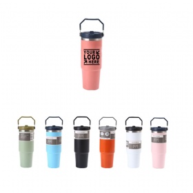 20 oz Stainless Steel w/ Handle & Logo