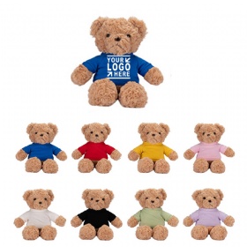 Custom Plush Teddy Bear w/ Colored T-Shirt