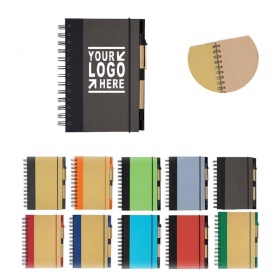 Eco Friendly Notebook w/ Pen & Logo