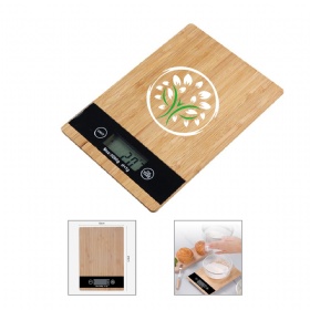 Eco Bamboo Kitchen Scale w/LED Display