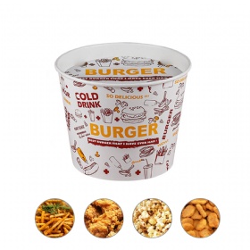 85oz Custom Print Popcorn Bucket Snack Tub