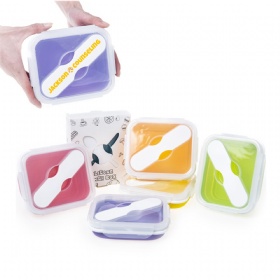 Collapsible Food-Grade Silicone Lunch Box
