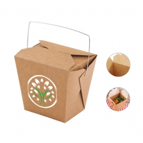 16oz Food-Grade Kraft Paper Takeout Lunch Box