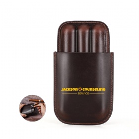 Luxurious Genuine Leather Cigar Case