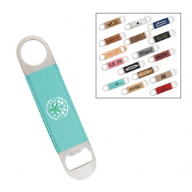 Leatherette Metal Bottle Opener