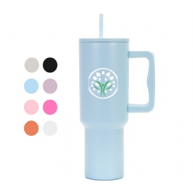 40oz Tumbler with Handle and Straw Lid Water Bottle