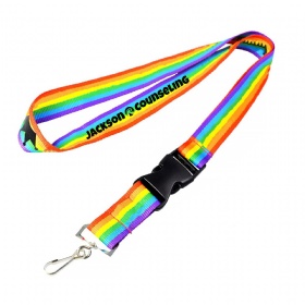 Buckle Release Rainbow Lanyard