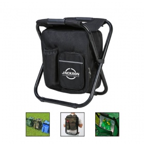 2-In-1 Foldable Chair Stool w/Cooler Bag