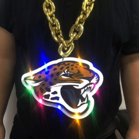 LED Light Up 3D Foam Necklace  Team Chain