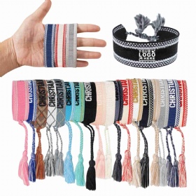 Custom Hand-Woven Embroidery Bracelet