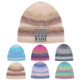 Knit Gradient Beanie Ski Hat