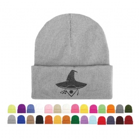 100% Acrylic Knitted Cuffed Beanie