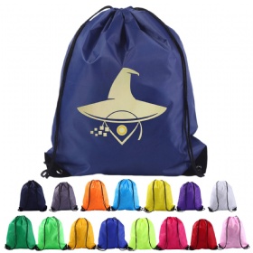210D Polyester Drawstring Sports Backpack