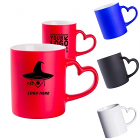 11 Oz Sublimation Mug W/ Heart Handle