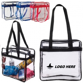 Stadium Clear Zipper Tote Bag