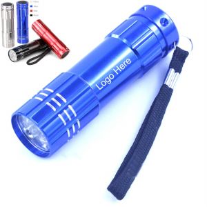 Aluminum Pocket 9 LED Flashlight