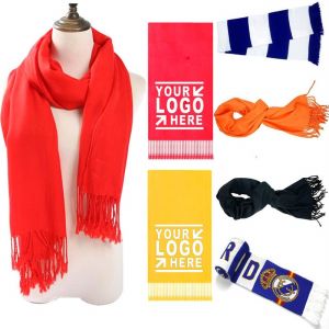 Acrylic knitted Football Fan Scarf