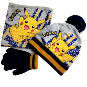 Kids knitted hat gloves  collar sets