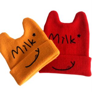 Baby kids milk Knitted  Beanies cap