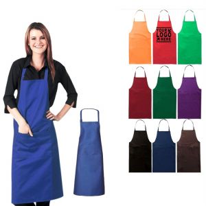 Polyester Bib Apron with Pockets