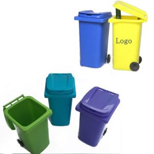 Mini Plastic Dustbin Pen Holder